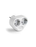Adaptador Doble TT 16A-250V con Interruptor 1342 [LOTE DE 6 Unidades] FAMATEL