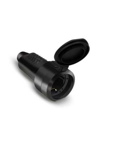 Clavija Hembra TT 16 Ah 250 V Goma Negra [LOTE DE 4 Unidades] FAMATEL