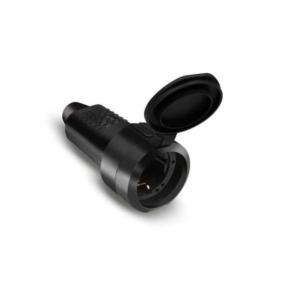 Clavija Hembra TT 16 Ah 250 V Goma Negra [LOTE DE 4 Unidades] FAMATEL