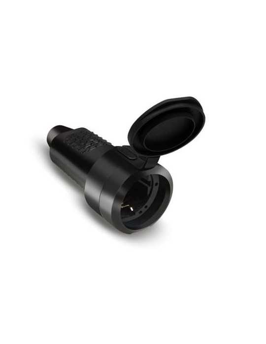 Clavija Hembra TT 16 Ah 250 V Goma Negra [LOTE DE 4 Unidades] FAMATEL