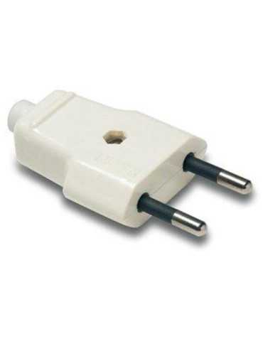 Clavija 10 Ah 250 V Blanca 1001 [LOTE DE 24 Unidades] FAMATEL