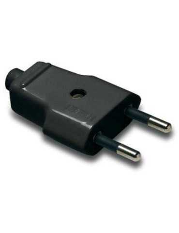 Clavija 10 Ah 250 V Negra 1001-N [LOTE DE 24 Unidades] FAMATEL