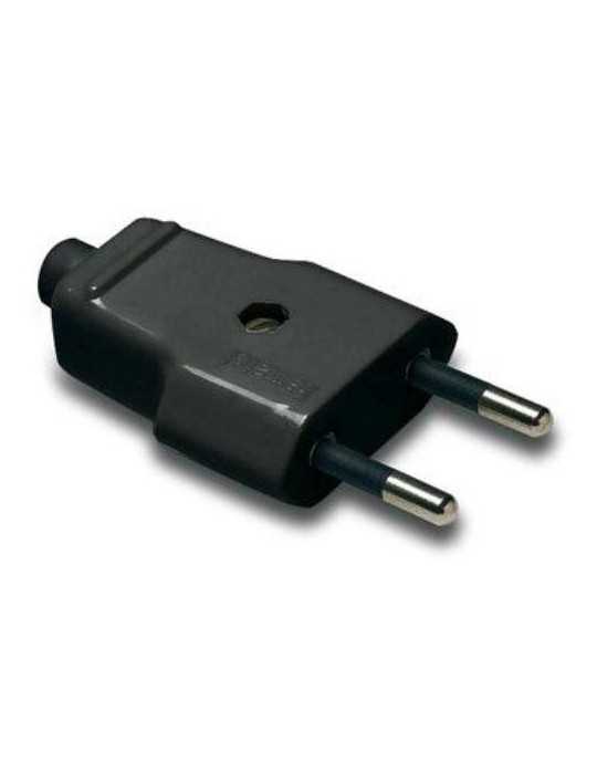 Clavija 10 Ah 250 V Negra 1001-N [LOTE DE 24 Unidades] FAMATEL