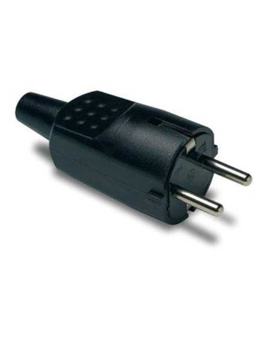 Clavija 4,8 mm Caucho 16 Ah Negra 1104 [LOTE DE 10 Unidades] FAMATEL