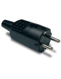 Clavija 4,8 mm Caucho 16 Ah Negra 1104 [LOTE DE 10 Unidades] FAMATEL