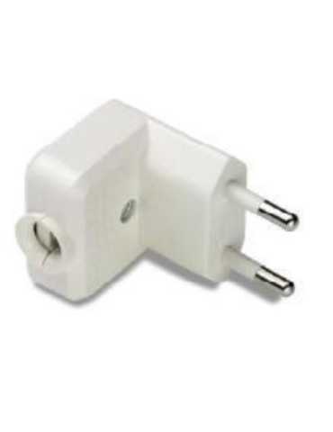 Clavija 10 Ah 250 V Lateral Blanca 1003 [LOTE DE 18 Unidades] FAMATEL