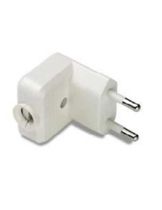 Clavija 10 Ah 250 V Lateral Blanca 1003 [LOTE DE 18 Unidades] FAMATEL