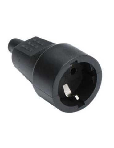 Base TT. 16 Ah 250 V Caucho Negra 2104 [LOTE DE 10 Unidades] FAMATEL