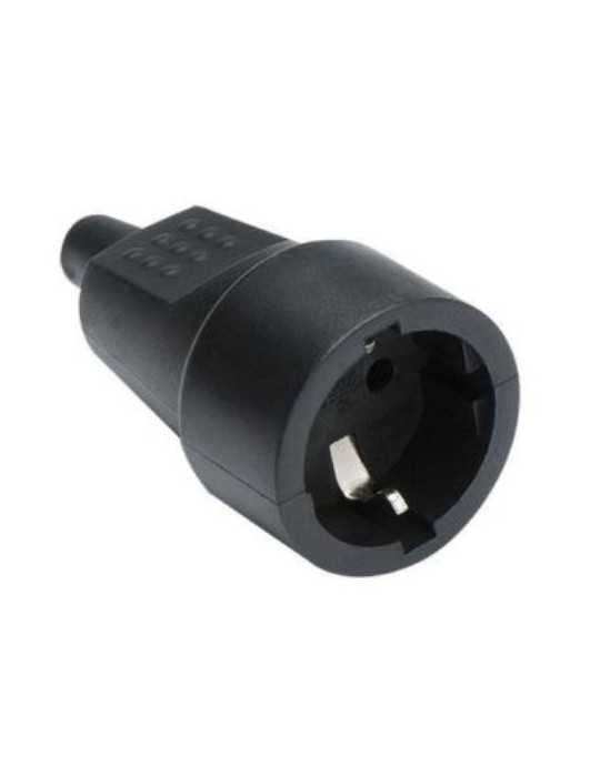 Base TT. 16 Ah 250 V Caucho Negra 2104 [LOTE DE 10 Unidades] FAMATEL