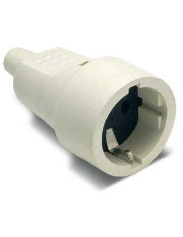 Base TT. 16 Ah 250 V PVC Goma Blanca 2104B [LOTE DE 10 Unidades] FAMATEL