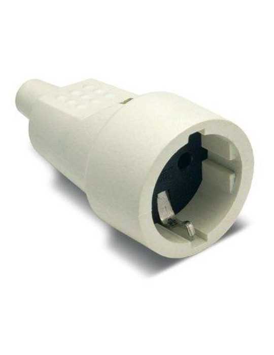 Base TT. 16 Ah 250 V PVC Goma Blanca 2104B [LOTE DE 10 Unidades] FAMATEL