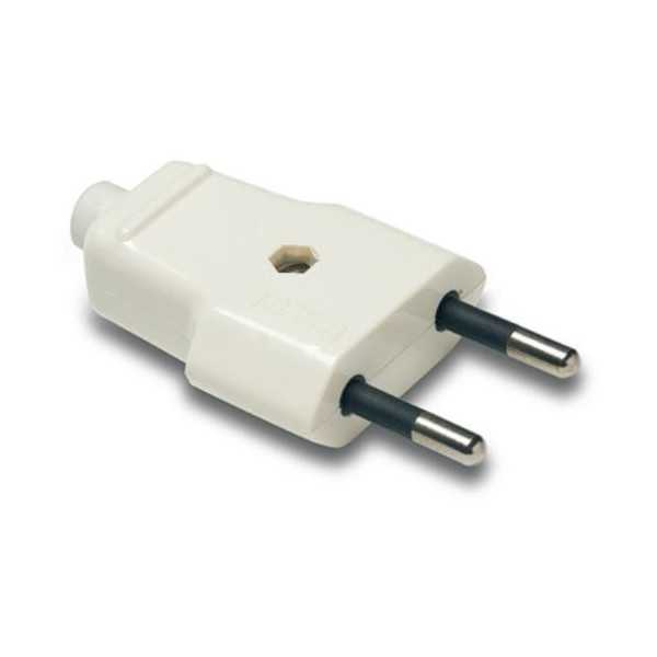 Clavija 10 Ah 250 V Blanca 1001 Blister [LOTE DE 22 Unidades] FAMATEL