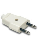 Clavija 10 Ah 250 V Blanca 1001 Blister [LOTE DE 22 Unidades] FAMATEL