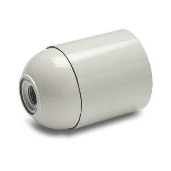Portalamparas Liso E-27 Blanco 161-B [LOTE DE 18 Unidades] FAMATEL