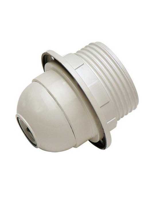 Portalamparas Rosca+arandela E27 Blanco 166B [LOTE DE 10 Unidades] FAMATEL