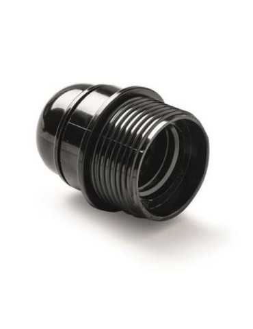 Portalamparas Baquelita E-27 Roscado+tope Negro [LOTE DE 14 Unidades] FAMATEL