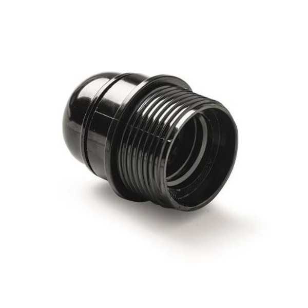 Portalamparas Baquelita E-27 Roscado+tope Negro [LOTE DE 14 Unidades] FAMATEL