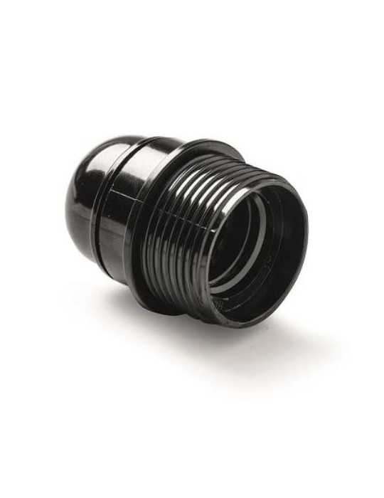 Portalamparas Baquelita E-27 Roscado+tope Negro [LOTE DE 14 Unidades] FAMATEL