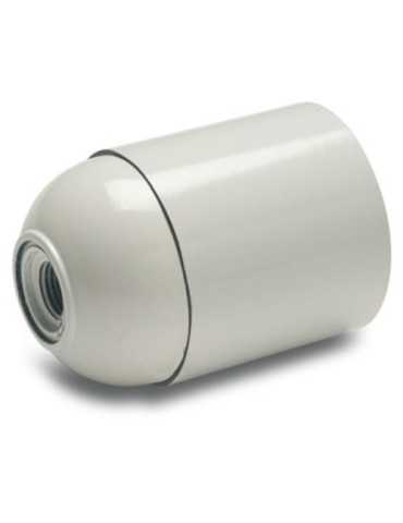 Portalamparas Liso E-27 Blanco 161-B Blister [LOTE DE 16 Unidades] FAMATEL