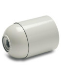 Portalamparas Liso E-27 Blanco 161-B Blister [LOTE DE 16 Unidades] FAMATEL