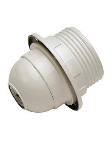 Portalamparas Rosca+arandela E27 Blanco 166B BL [LOTE DE 10 Unidades] FAMATEL