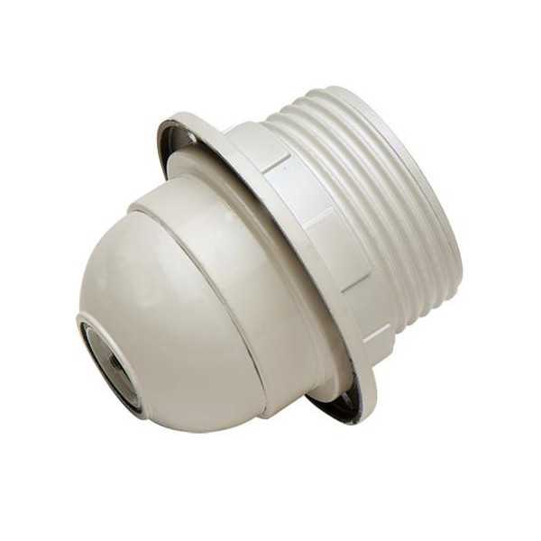 Portalamparas Rosca+arandela E27 Blanco 166B BL [LOTE DE 10 Unidades] FAMATEL