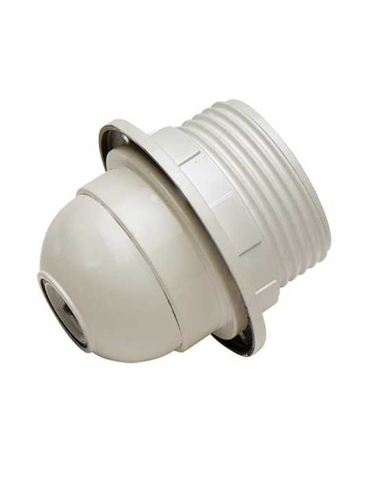 Portalamparas Rosca+arandela E27 Blanco 166B BL [LOTE DE 10 Unidades] FAMATEL