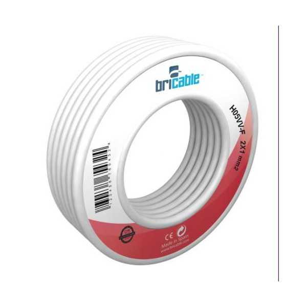 Cable Manguera Plana H03VVH2-F 2X0.75 Blanca 10M [LOTE DE 4 Unidades] FAMATEL