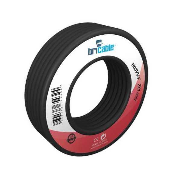 Cable Manguera Plana H03VVH2-F 2X0.75 Negra 10M [LOTE DE 4 Unidades] FAMATEL