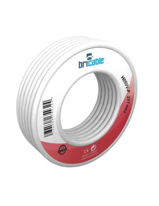 Cable Manguera Redonda H05VV-F 2X1 Blanca 10M [LOTE DE 2 Unidades] FAMATEL