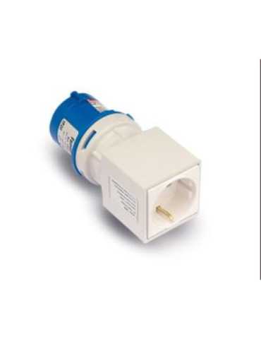 Adaptador Clavija 2P+T Base 2P+TTL13910 [LOTE DE 2 Unidades] FAMATEL
