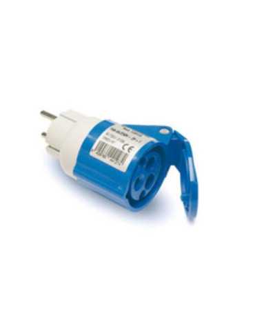 Adaptador Clavija 2P+TTL Base 2P+T13912 [LOTE DE 2 Unidades] FAMATEL