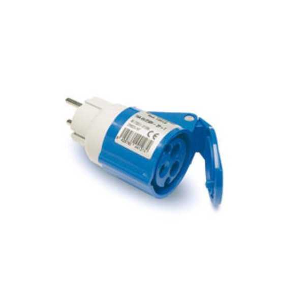 Adaptador Clavija 2P+TTL Base 2P+T13912 [LOTE DE 2 Unidades] FAMATEL