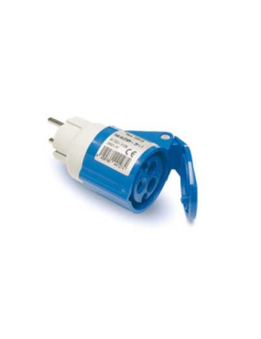 Adaptador Clavija 2P+TTL Base 2P+T13912 [LOTE DE 2 Unidades] FAMATEL