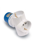 Adaptador Clavija 2P+T 3B.2P+TTL 13913 [LOTE DE 2 Unidades] FAMATEL