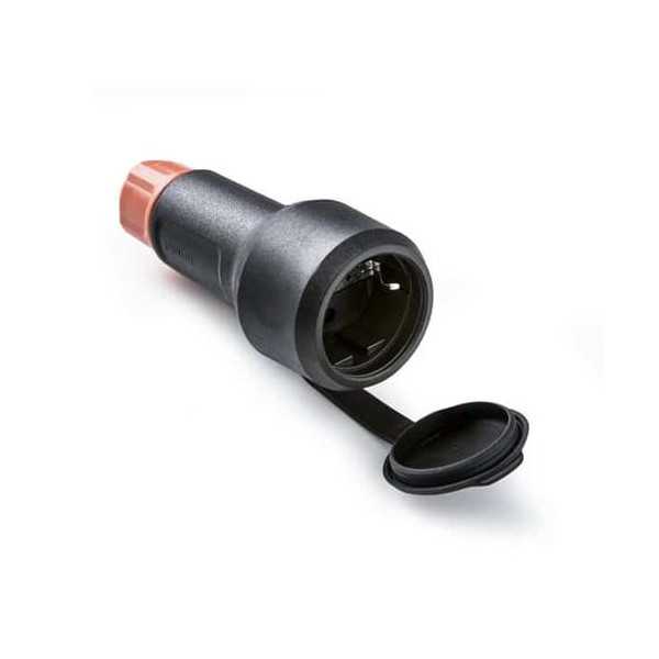 Base Aerea TT 16A 250V Ngro IP54 con Tapa y Prensa [LOTE DE 4 Unidades] FAMATEL