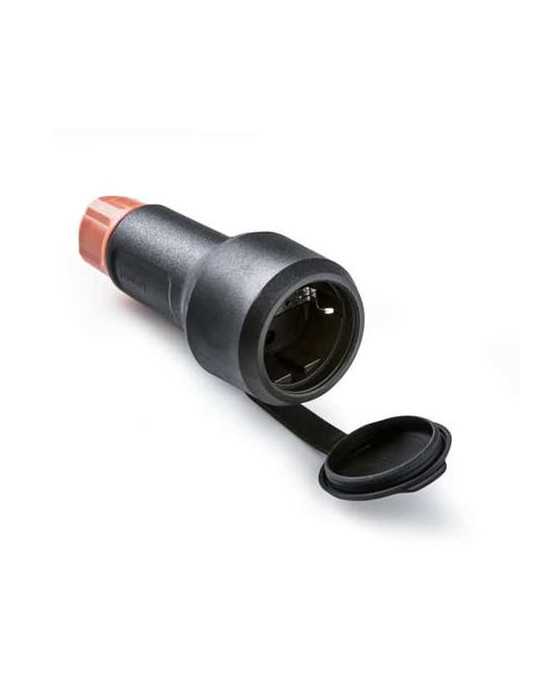 Base Aerea TT 16A 250V Ngro IP54 con Tapa y Prensa [LOTE DE 4 Unidades] FAMATEL