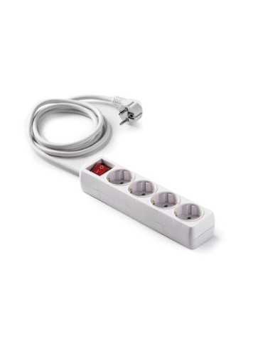 Base 4 Tomas/TT. Cable 1.5 m con Interruptor 9/704 [LOTE DE 4 Unidades] FAMATEL
