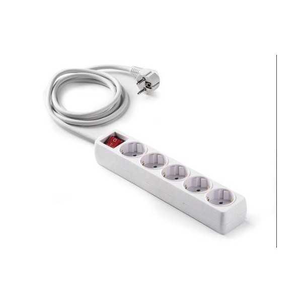 Base 5 Tomas/TT. Cable 1.5 m con Interruptor 9/705 [LOTE DE 4 Unidades] FAMATEL