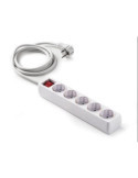 Base 5 Tomas/TT. Cable 1.5 m con Interruptor 9/705 [LOTE DE 4 Unidades] FAMATEL