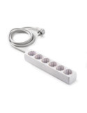 Base 6 Tomas/Toma Tierra Cable 1.5 m 9/506 [LOTE DE 4 Unidades] FAMATEL