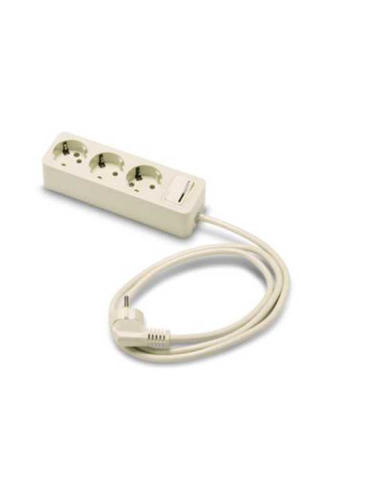 Base 3 Tomas/TT. con Interruptor Cable 1.5 m 2623 [LOTE DE 2 Unidades] FAMATEL
