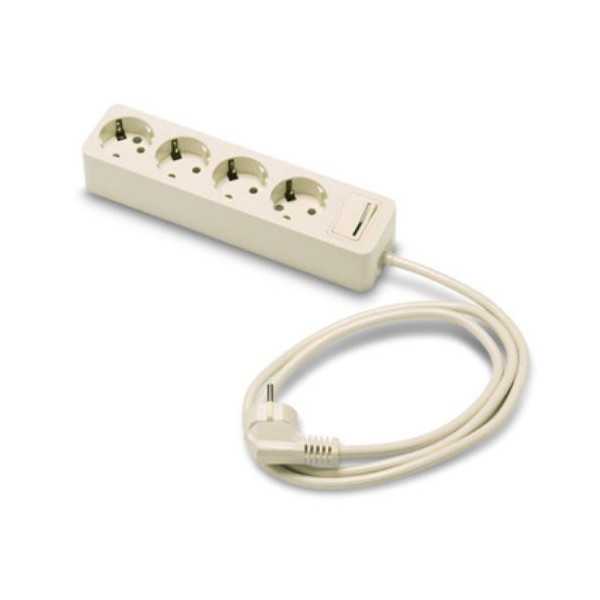 Base 4 Tomas/TT. con Interruptor Cable 1.5 m 2628 [LOTE DE 2 Unidades] FAMATEL
