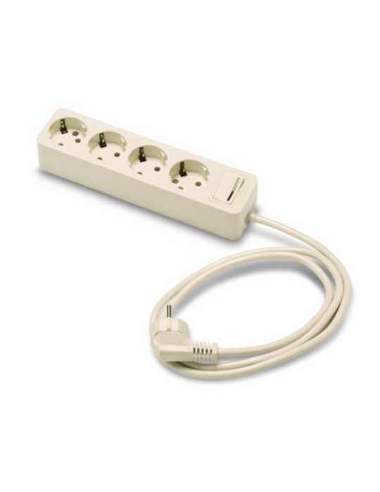 Base 4 Tomas/TT. con Interruptor Cable 1.5 m 2628 [LOTE DE 2 Unidades] FAMATEL