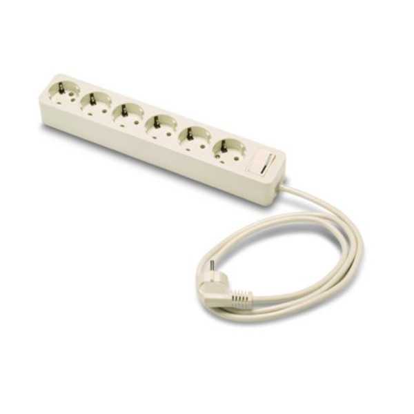 Base 6 Tomas/TT. con Interruptor Cable 1.5 m 2518 [LOTE DE 2 Unidades] FAMATEL