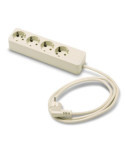 Base 4 Tomas/Toma Tierra Cable 3 m 2627/3 [LOTE DE 2 Unidades] FAMATEL