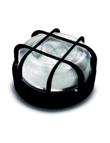 Aplique Redondo E27 100 W Negro 4411G [LOTE DE 2 Unidades] FAMATEL