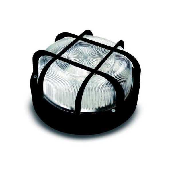 Aplique Redondo E27 100 W Negro 4411G [LOTE DE 2 Unidades] FAMATEL