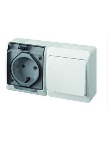 Conmutador+base TT. Estanco 16 Ah 250 V IP54 [LOTE DE 4 Unidades] FAMATEL