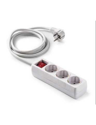 Base 3 Tomas/TT. con Interruptor Cable 3 m 9/803 [LOTE DE 4 Unidades] FAMATEL